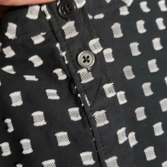 Loft Tiered Balloon Sleeve Textured Blouse Sz Lg - Picture 6 of 7